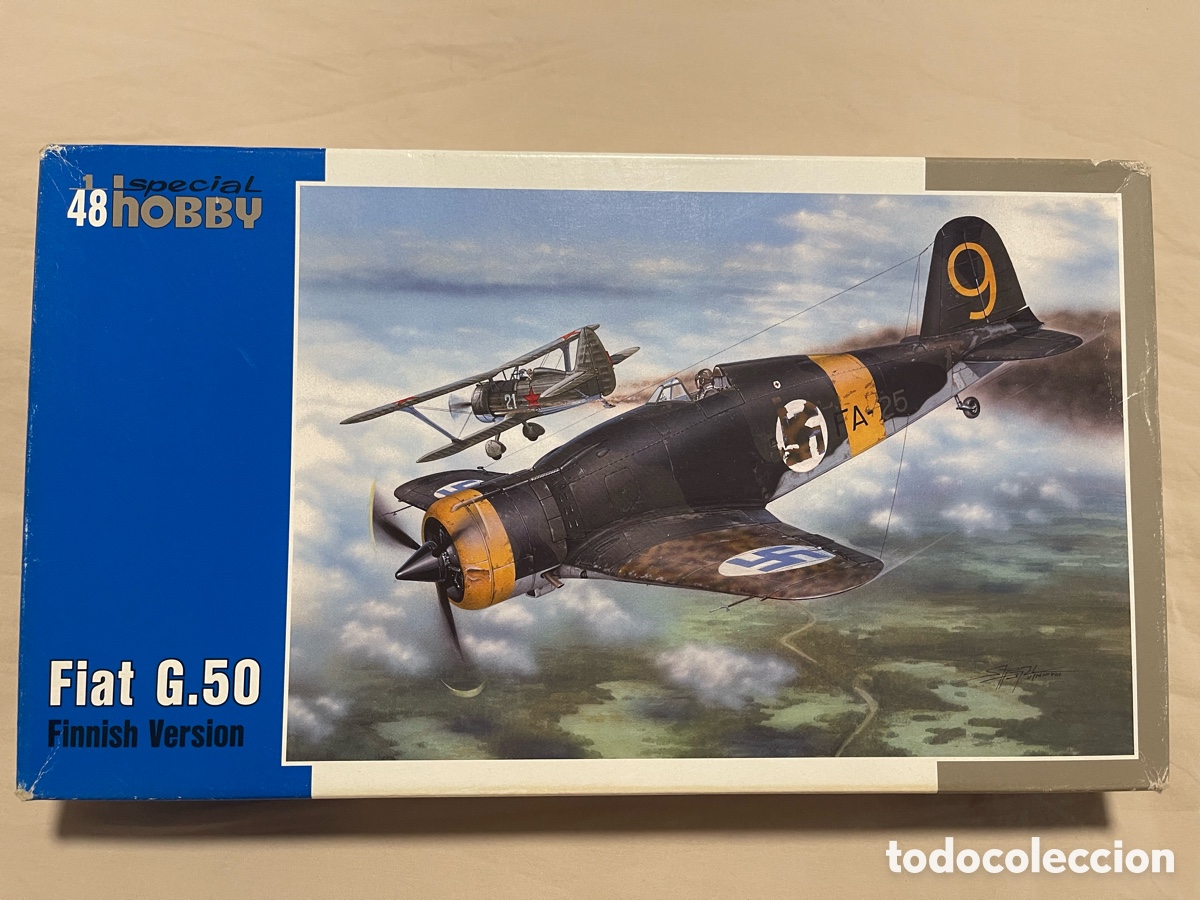 Maquetas: FIAT G.50 Finnish Version (ESPA&Ntilde;OLIZABLE) 1:48 SPECIAL HOBBY SH48086 maqueta avi&oacute;n guerra civil
