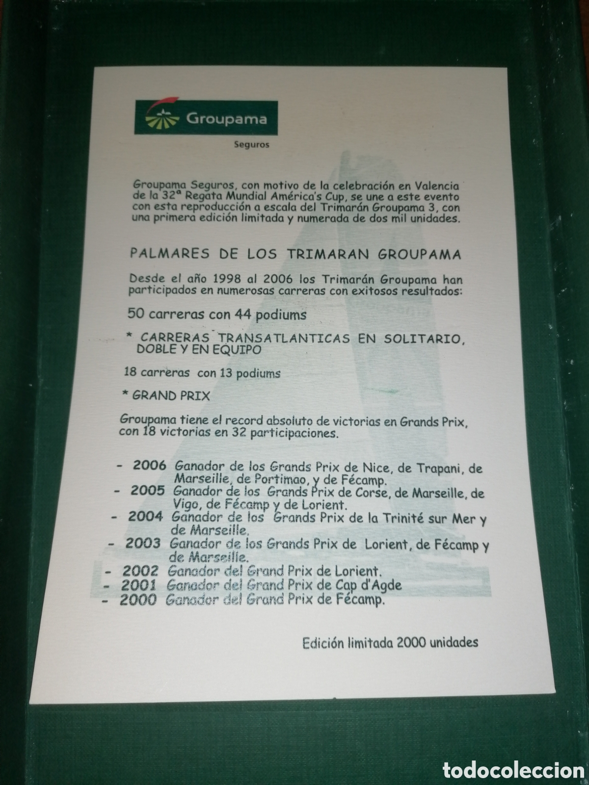 Maquetas: TRIMAR&Aacute;N GROUPAMA 3 - EDICI&Oacute;N LIMITADA - Foto 4
