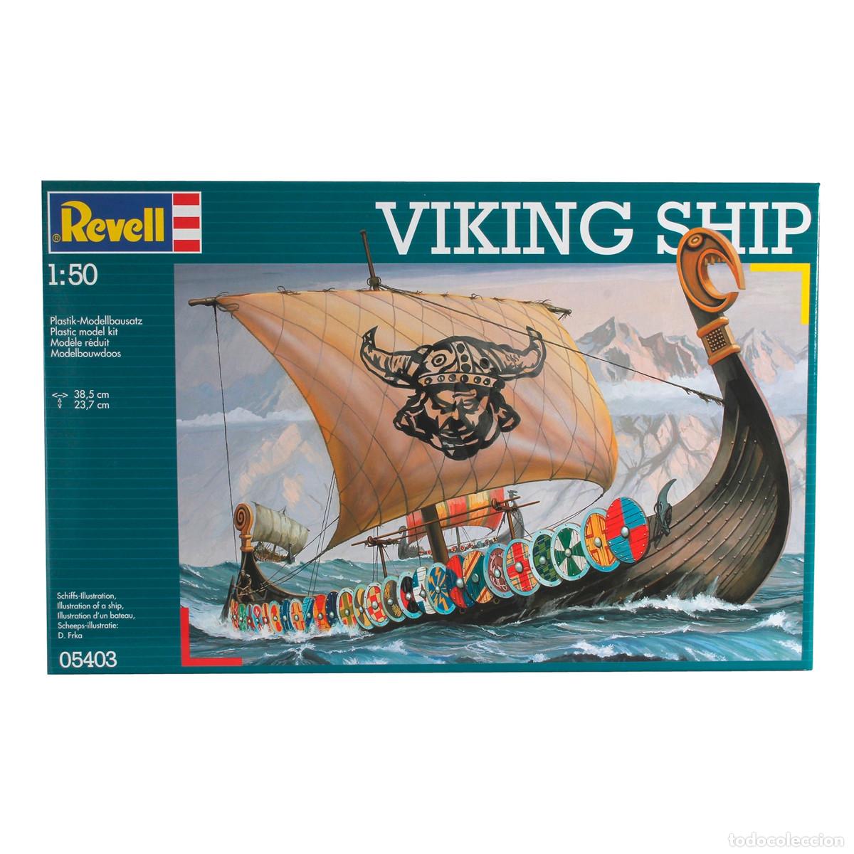Maquetas: MAQUETA DRAKKAR VIKINGO REVELL ESCALA 1/50 PRECINTADA