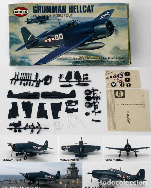 Maquetas: MAQUETA AIRFIX 02023-9 GRUMMAN F6F HELLCAT ESCALA 1/72