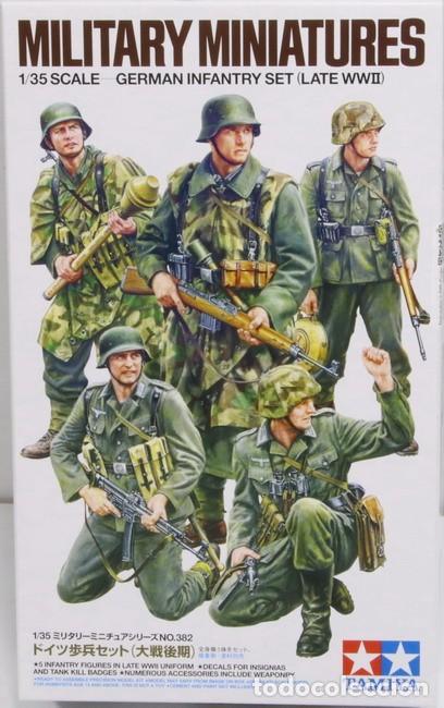 Models: Maqueta figuras alemanas, German infantry set, late WWII, ref. 35382, 1/35, Tamiya