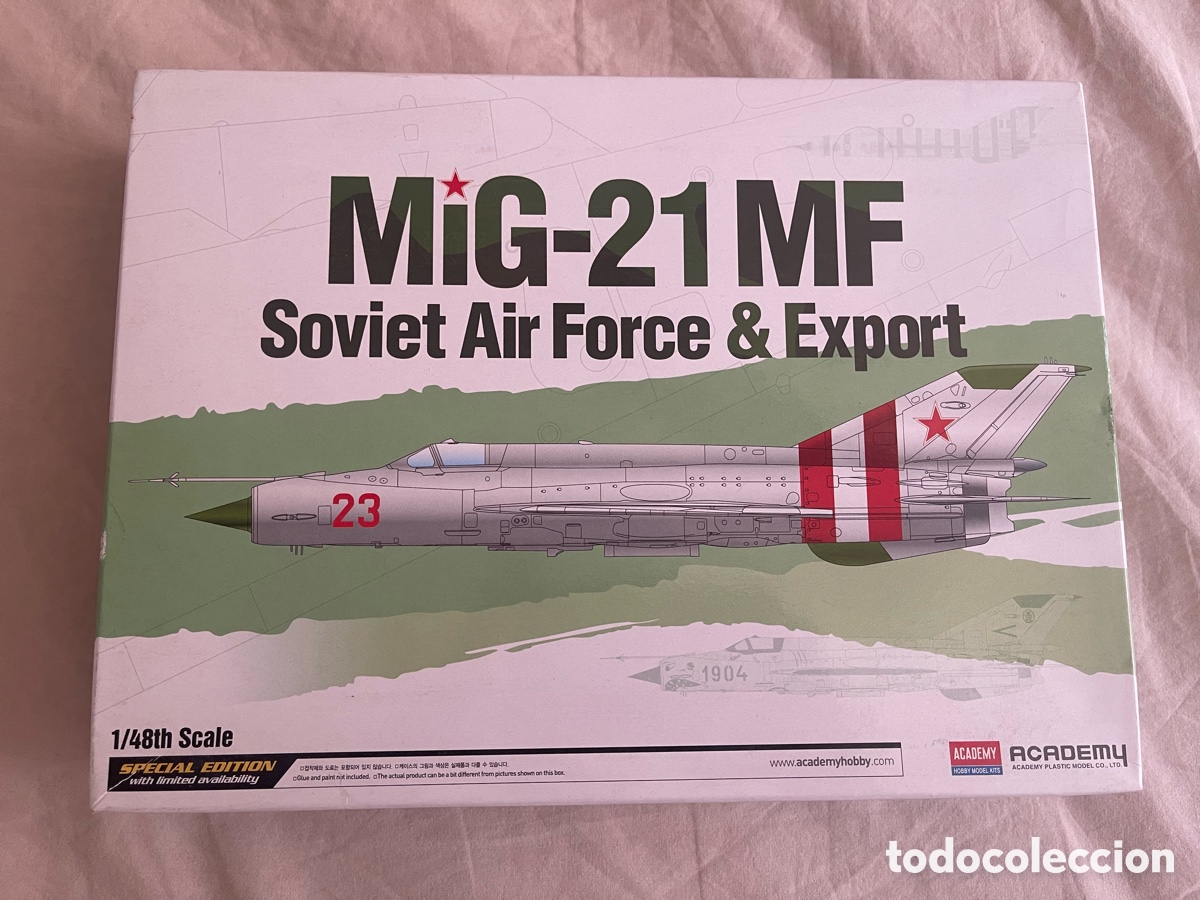 Maquetas: MIG 21 MF (Soviet Air Force & Sport) 1:48 ACADEMY 12311 maqueta avi&oacute;n