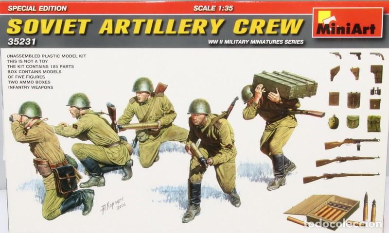 Maquetas: Maqueta figuras sovi&eacute;ticas, artillery crew, ref. 35231, 1/35, Miniart