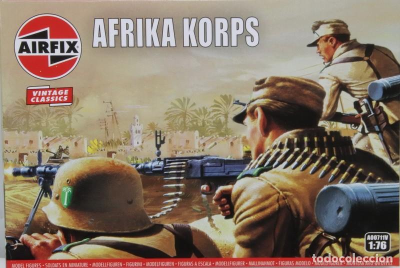 Maquetas: Maqueta figuras alemanas, Afrika Korps DAK, ref. A00711V, 1/76, Airfix