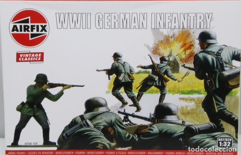 Maquetas: Maqueta figuras alemanas, infanter&iacute;a, ref. A02702V, 1/32, Airfix