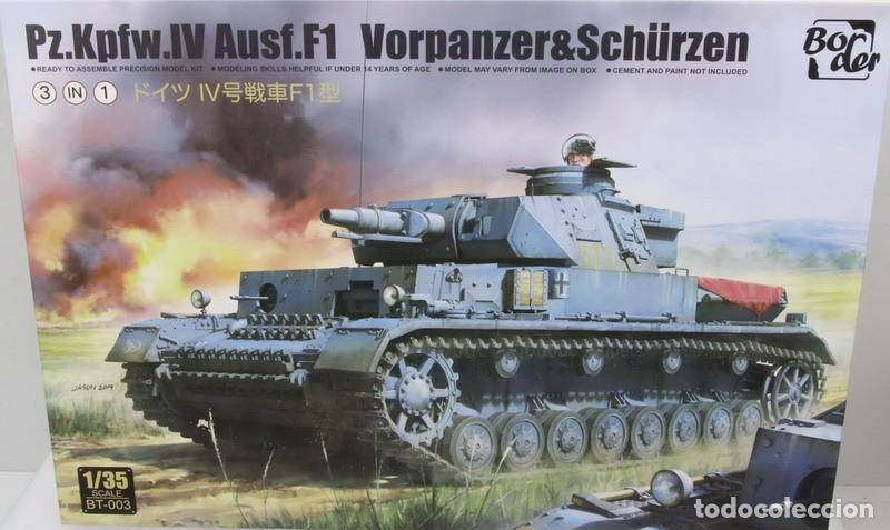 Maquetas: Maqueta carro Panzer IV Ausf. F1 Vorpanzer & Schurzen, ref. BT003, 1/35, Border
