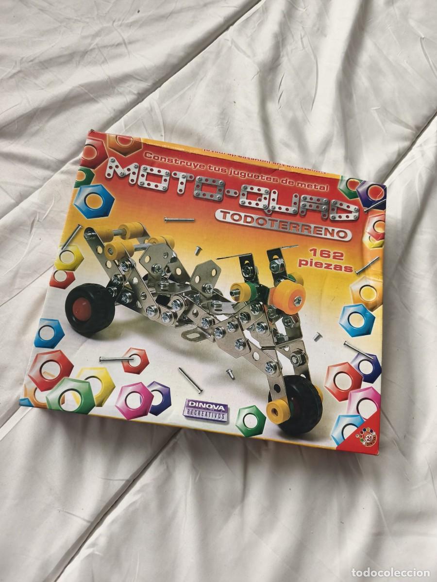 Maquetas: Moto-Quad todoterreno. juego de construcci&oacute;n met&aacute;lico cl&aacute;sico estilo Meccano &rdquo;Mecanova&rdquo; . Dinova