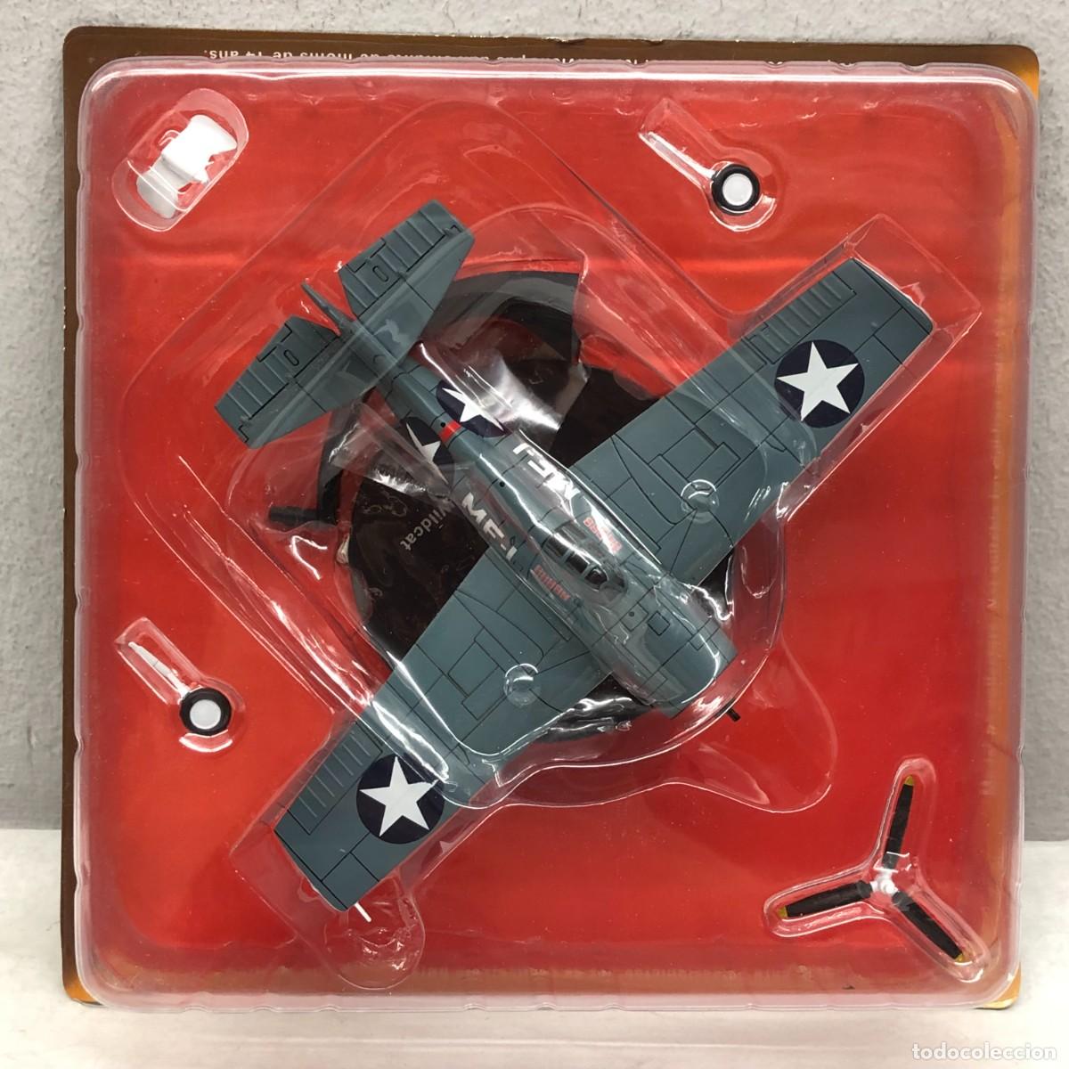 Maquetas: AVI&Oacute;N DE COMBATE - R&Eacute;PLICA DE PLOMO - GRUMMAN F4F WILDCAT - USA- SEGUNDA GUERRA MUNDIAL / 860