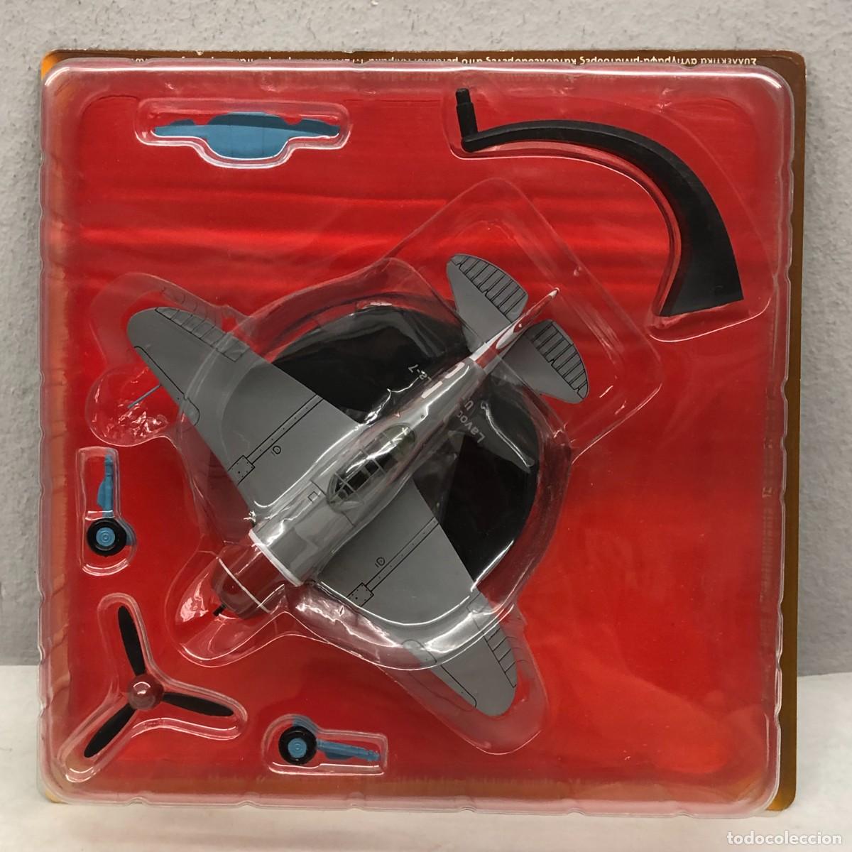 Maquetas: AVI&Oacute;N DE COMBATE - R&Eacute;PLICA DE PLOMO - LUVOCHKIN LA-7 - USSR - SEGUNDA GUERRA MUNDIAL / 863