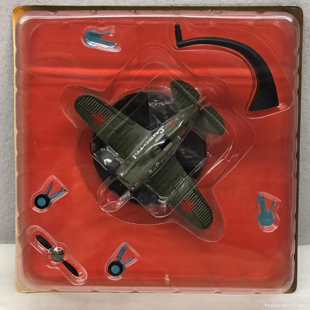 Maquetas: AVI&Oacute;N DE COMBATE - R&Eacute;PLICA DE PLOMO - POLIKARPOV I-16 - USSR - SEGUNDA GUERRA MUNDIAL / 864