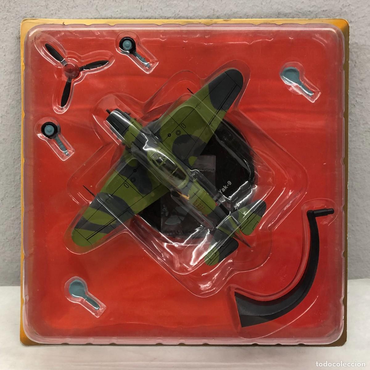 Maquetas: AVI&Oacute;N DE COMBATE - R&Eacute;PLICA DE PLOMO - YAKOVLEV YAK-9 - USSR - SEGUNDA GUERRA MUNDIAL / 866