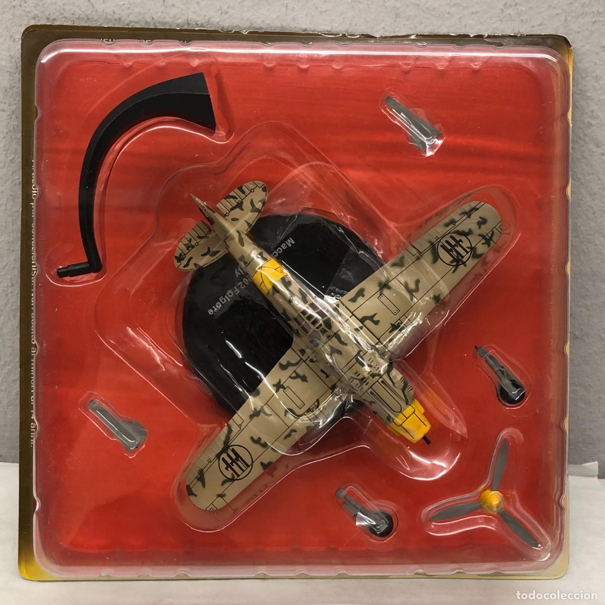 Maquetas: AVI&Oacute;N DE COMBATE - R&Eacute;PLICA DE PLOMO - MACCHI MC202 FOLGORE - ITALY - SEGUNDA GUERRA MUNDIAL / 882