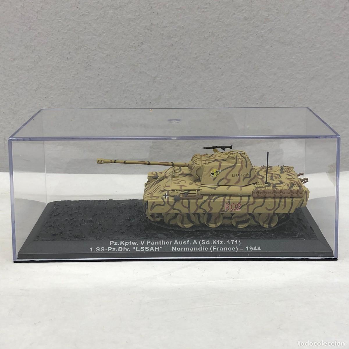 Maquetas: TANQUE EN MINIATURA - PZ.KPFW. V PANTHER AUSF. A (SD.KFZ. 171) - 1.22-PZ.DIV. &rdquo;LSSAH&rdquo; - FRANCE / 889
