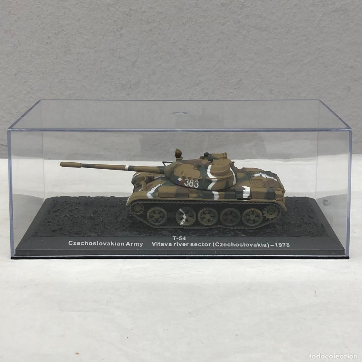 Maquetas: TANQUE EN MINIATURA - T-54 - CZECHOSLOVAKIAN ARMY - VITAVA RIVER SECTOR (CZECHOSLOVAKIA)- 1978 / 892