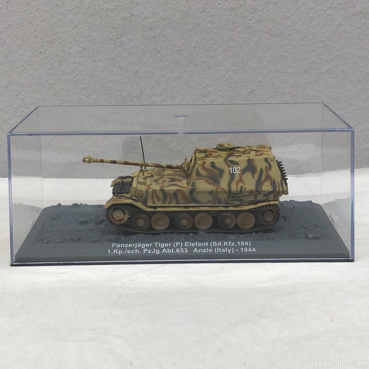 Maquetas: TANQUE EN MINIATURA - PANZERJ&Auml;GER TIGER (P) ELEFANT (SD.KFZ. 184) - ANZIO (ITALY) - 1944 / 899