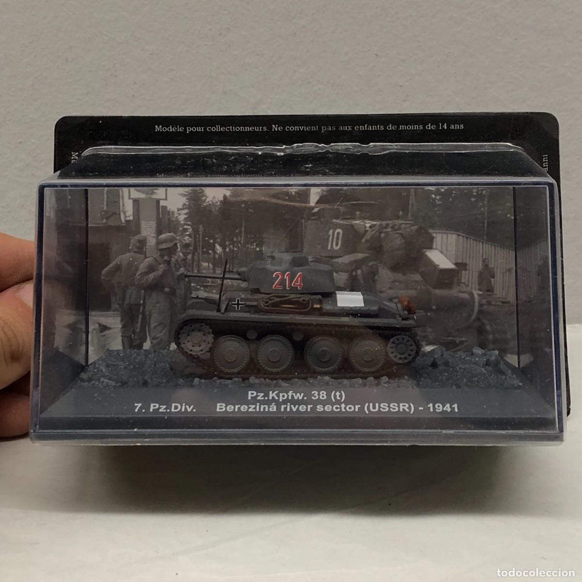 Maquetas: TANQUE EN MINIATURA - PZ.KPFW. 38 (T) - 7. PZ.DIV. - BEREZIN&Aacute; RIVER SECTOR (USSR) - 1941 / 940