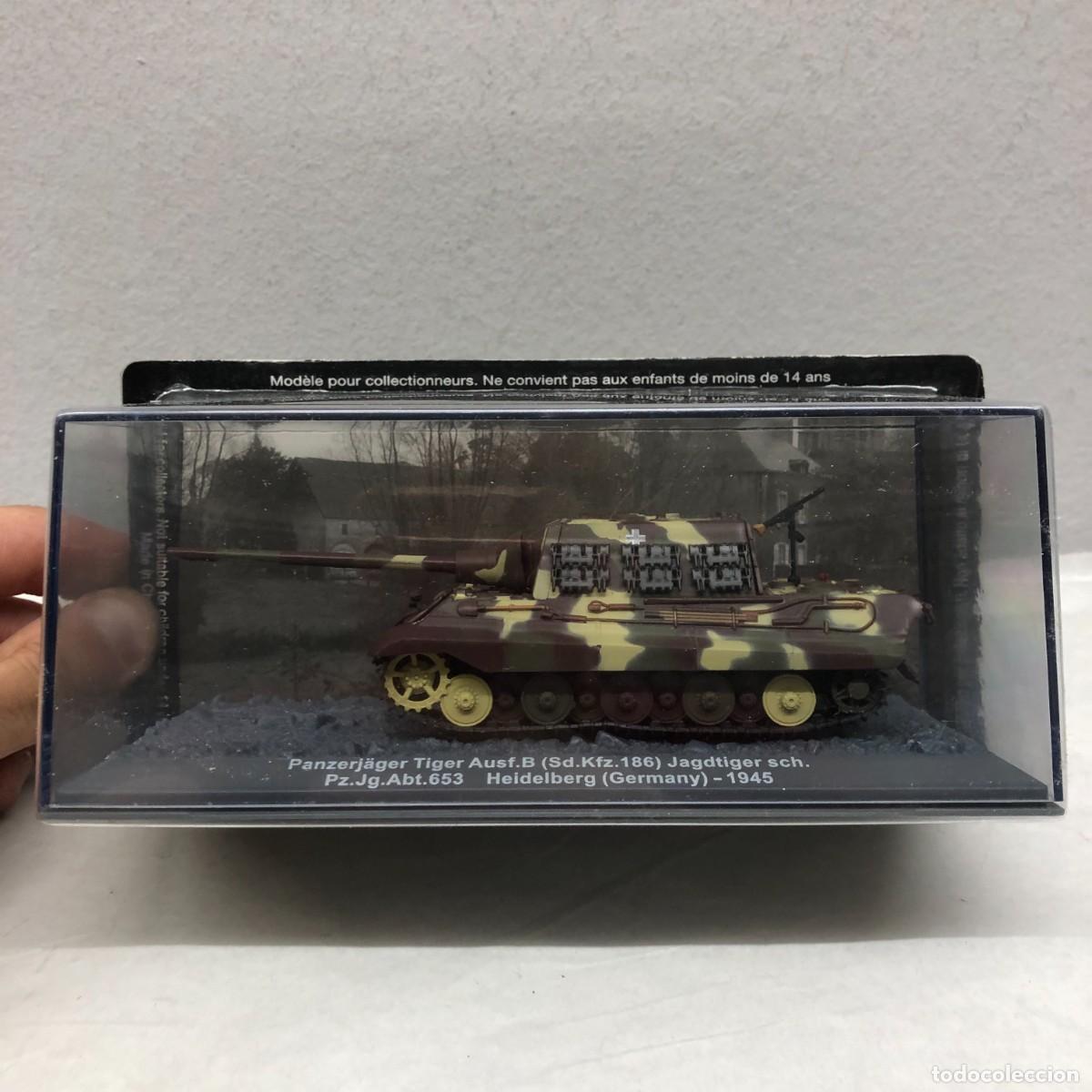 Maquetas: TANQUE EN MINIATURA - PANZERJ&Auml;GER TIGER AUSF.B (SD.KFZ.186) JAGDTIGER SCH. - GERMANY - 1945 / 955