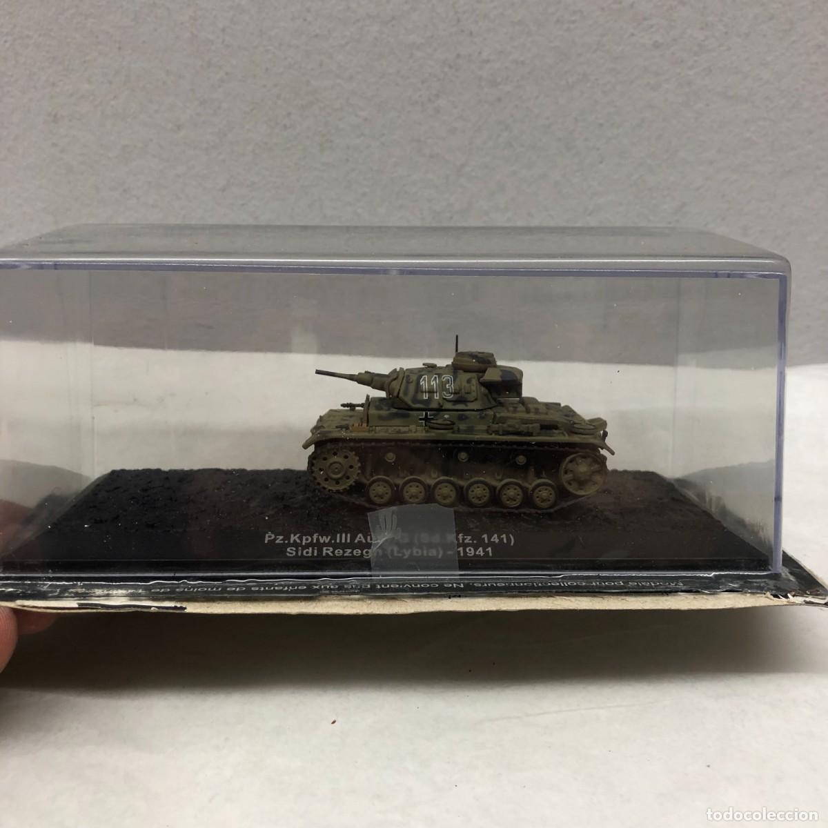 Maquetas: TANQUE EN MINIATURA - PZ.KPFW.III AUSF.G (SD.KFZ. 141) - SIDI REZEGH (LYBIA) - 1941 / 958