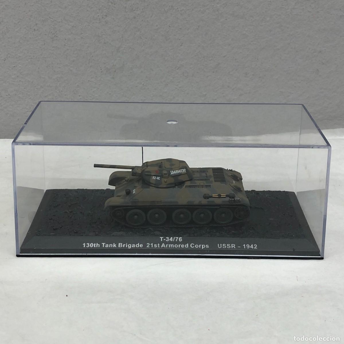 Maquetas: TANQUE EN MINIATURA - T-34/76 - 130TH TANK BRIGADE 21ST ARMORED CORPS - USSR - 1942 / 960