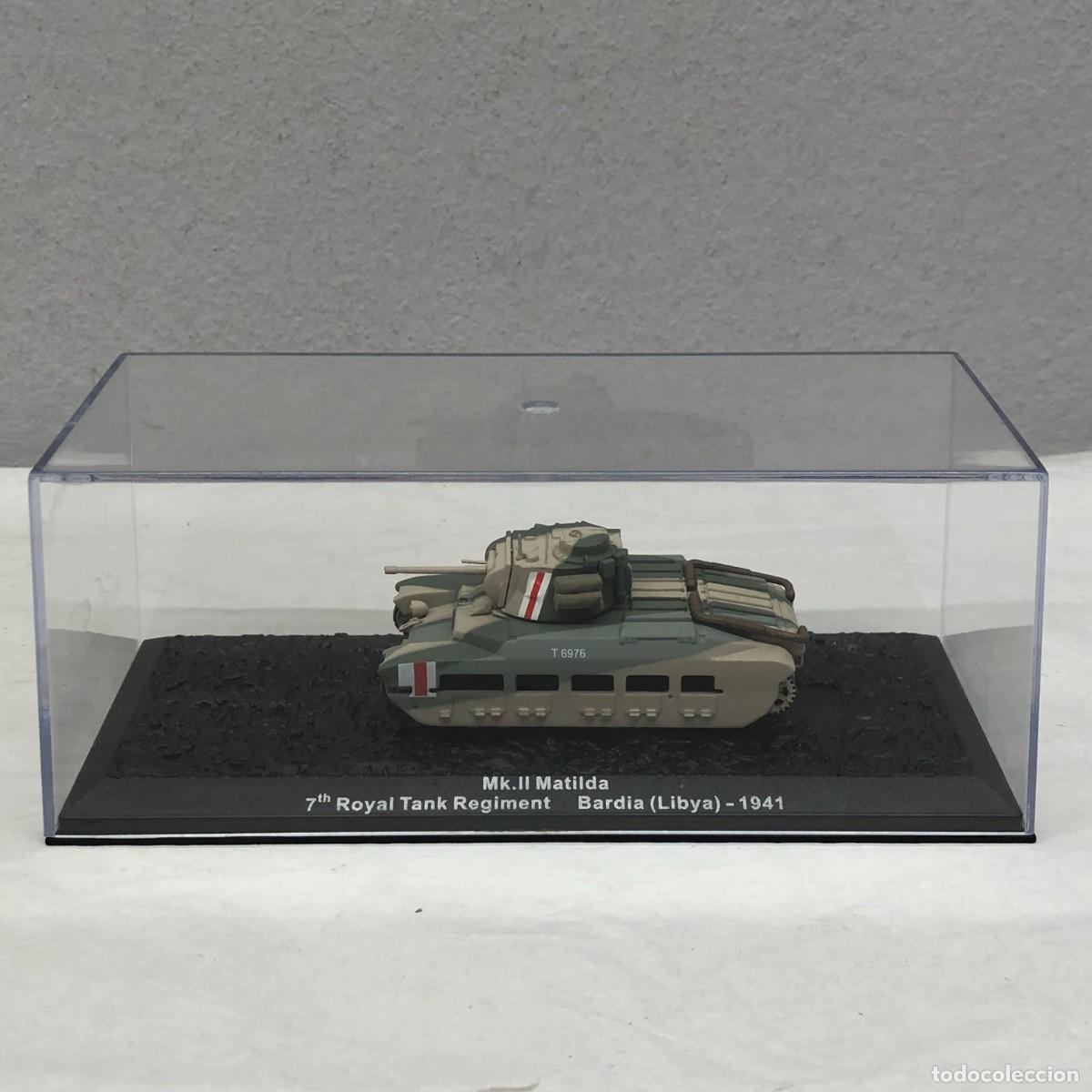 Maquetas: TANQUE EN MINIATURA - MK.II MATILDA - 7TH ROYAL TANK REGIMENT - BARDIA (LIBYA) - 1941 / 961