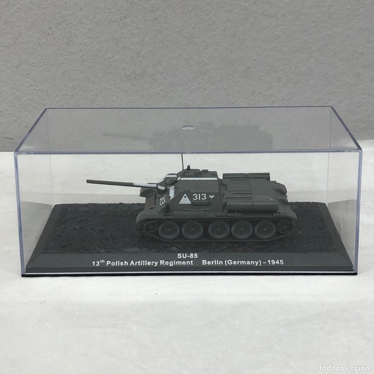 Maquetas: TANQUE EN MINIATURA - SU-85 - 13TH POLISH ARTILLERY REGIMENT - BERLIN (GERMANY) - 1945 / 963