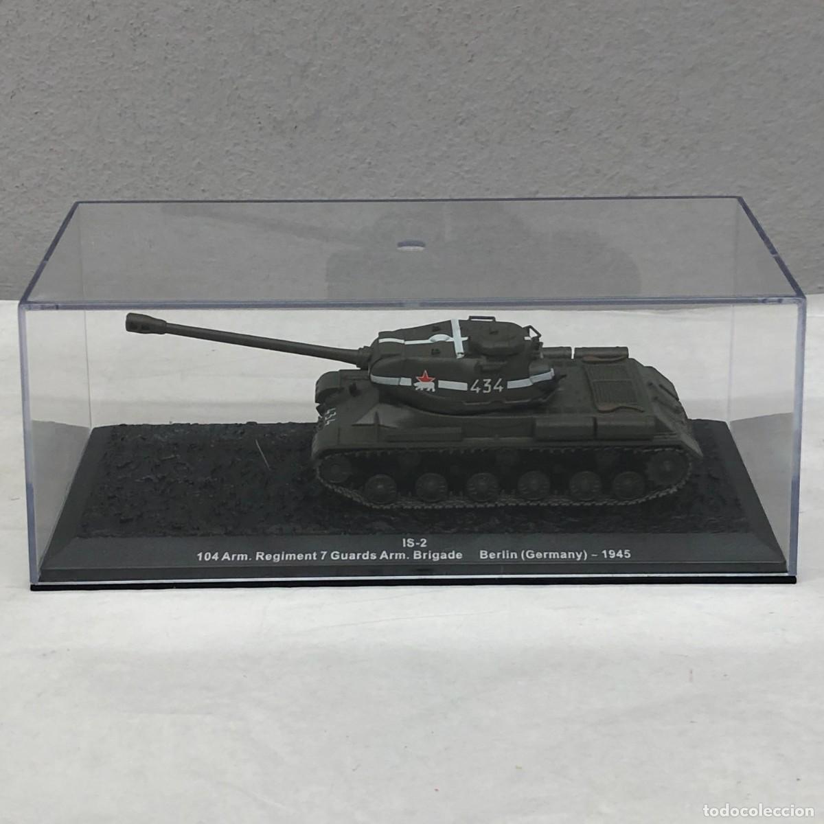 Maquetas: TANQUE EN MINIATURA - CIS-2 - 104 ARM. REGIMENT 7 GUARDS ARM. BRIGADE - BERLIN, GERMANY - 1945 / 966