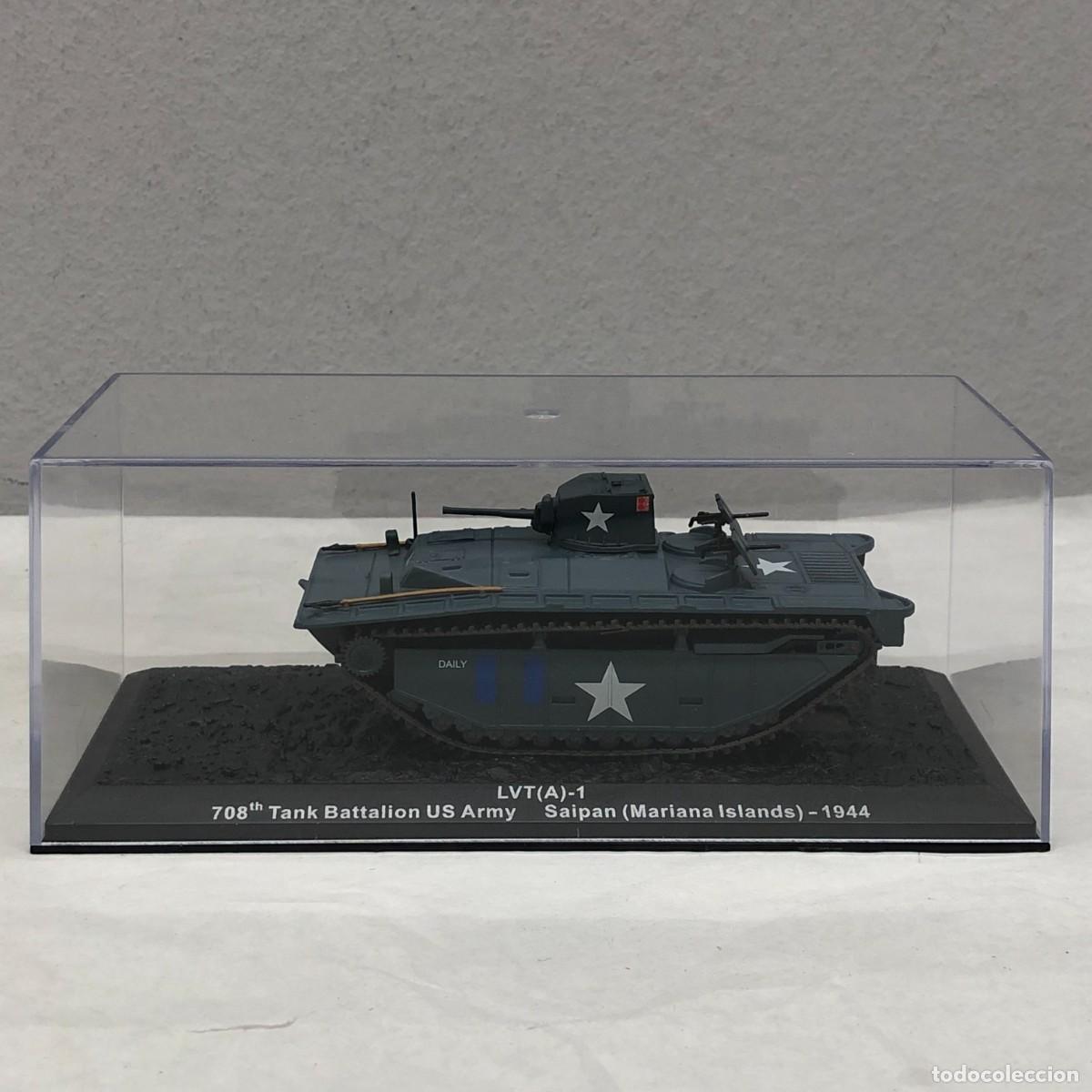 Maquetas: TANQUE EN MINIATURA - LVT (A)-1 - 708TH TANK BATTALION US ARMY - MARIANA ISLANDS - 1944 / 967