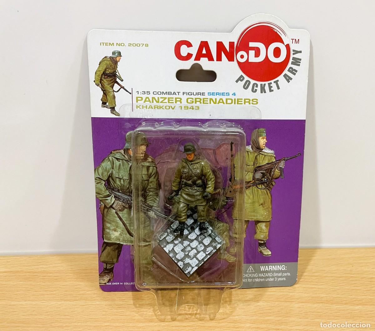 Macchiette: COMBAT FIGURA SERIE 4 MODELO A ESCALA 1/35 - PANZER GRENADIER EN KHARKOV, 1943. CAN.DO DRAGON (2003)