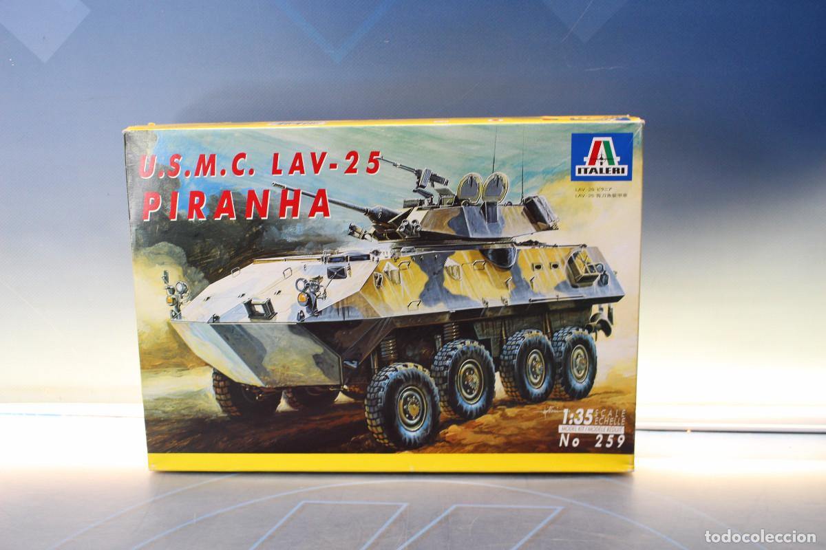 Maquetas: Italeri 259, U.S.M.C. LAV-25 Piranha. Tanque, carro de combate. 1/35.