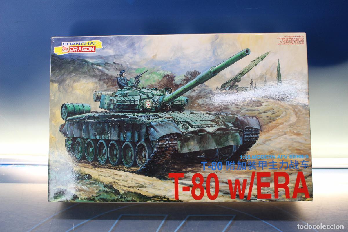 Maquetas: Shanghai Dragon 3505, T-80 W/ERA, &rdquo;Modern AFV&rdquo;. Tanque, carro de combate. 1/35.
