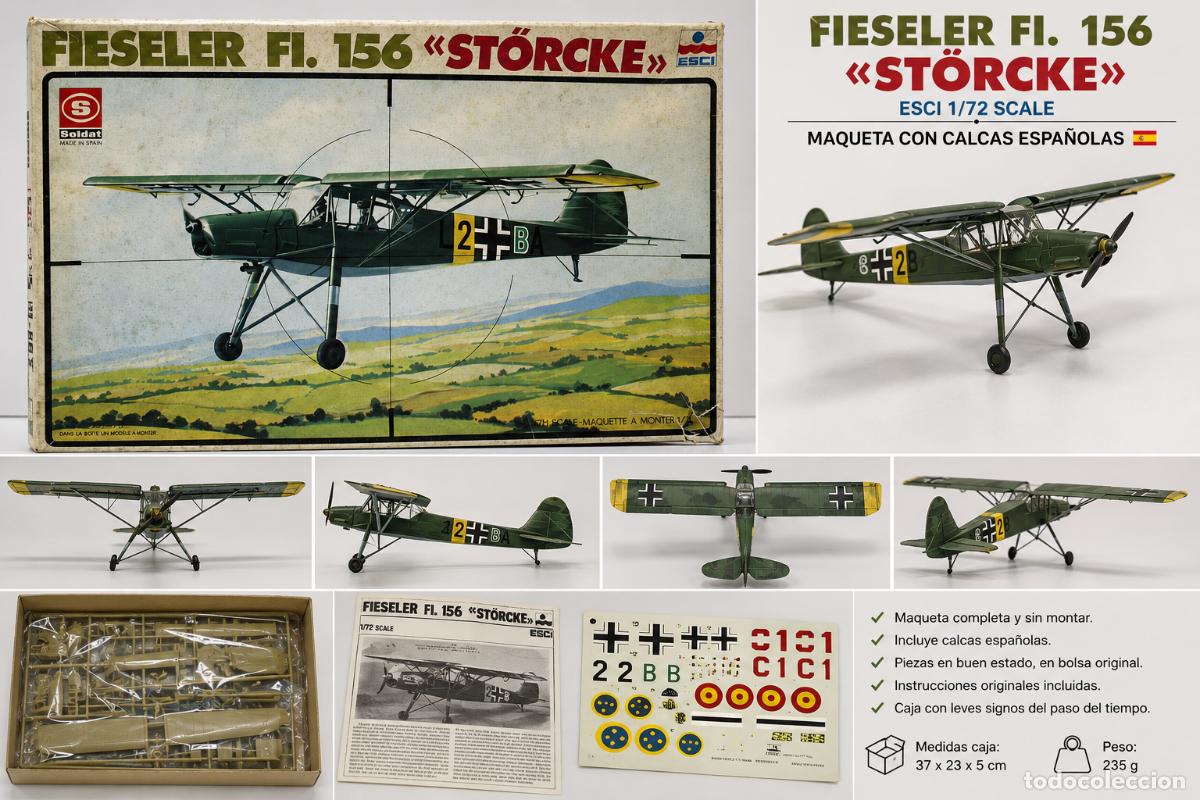 Maquetas: MAQUETA ESCI 4019 FIESELER FI.156 ST&Ouml;RCKE ESCALA 1/48