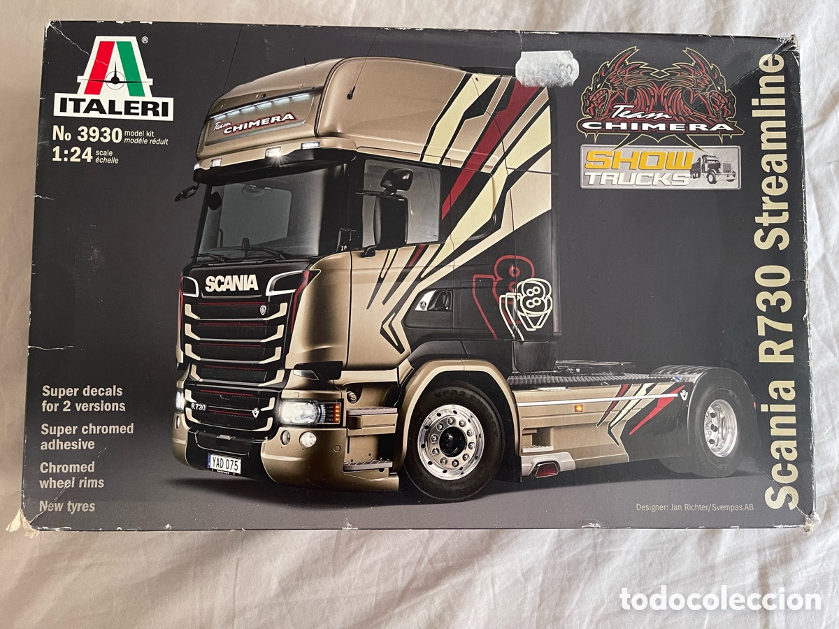Maquetas: Scania R730 Streamline 1:24 ITALERI 3930 maqueta cami&oacute;n cabeza tractora tr&aacute;iler remolque