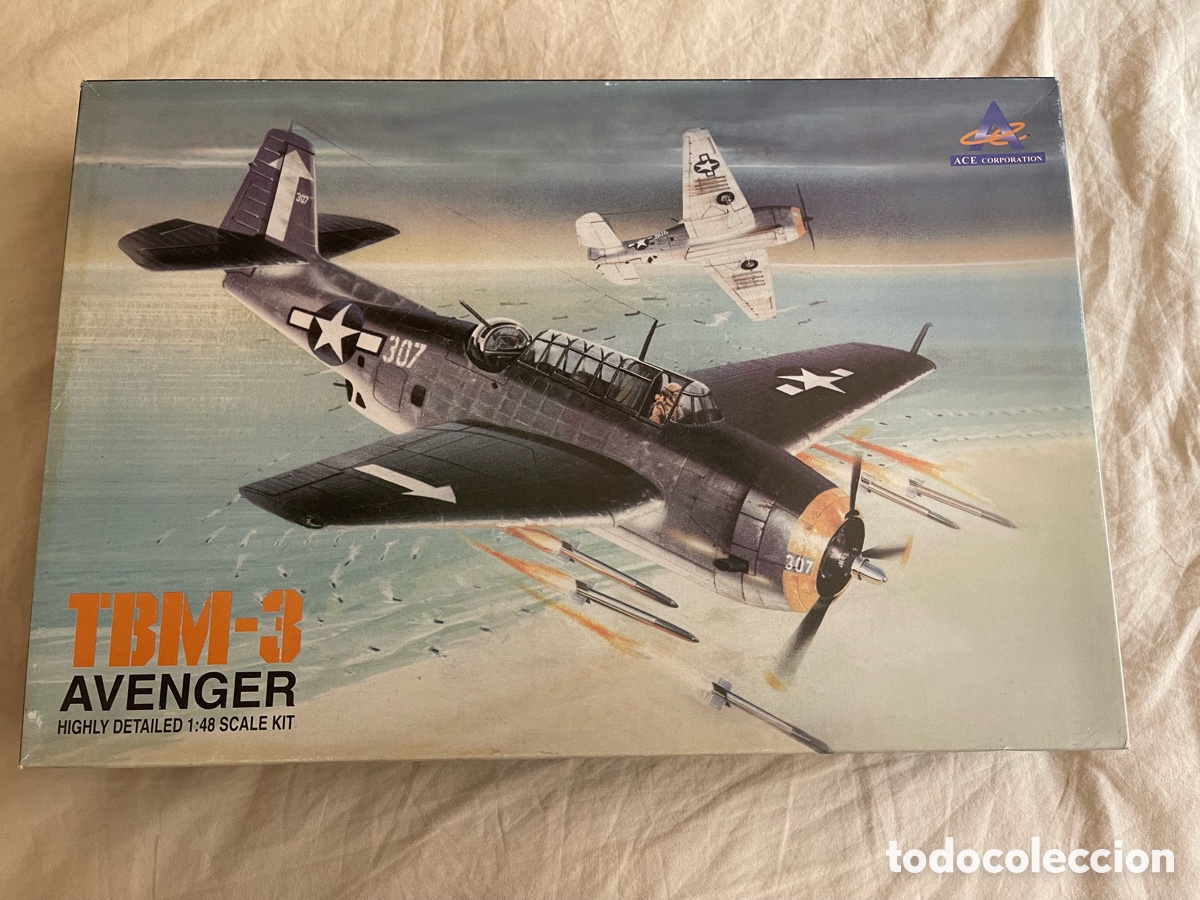 Maquetas: TBM-3 AVENGER Okinawa 1:48 ACE CORPORATION (ACCURATE) 3404 maqueta avi&oacute;n