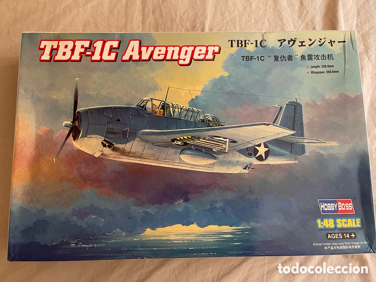 Maquetas: TBF-1c AVENGER 1:48 HOBBY BOSS 80314 maqueta avi&oacute;n