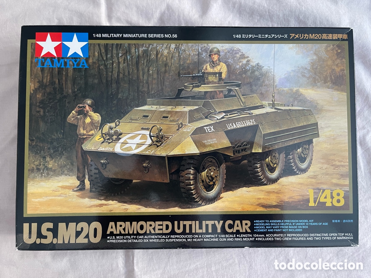 Maquetas: US M-20 Armored Car Utility 1:48 TAMIYA 32556 maqueta carro tanque figura