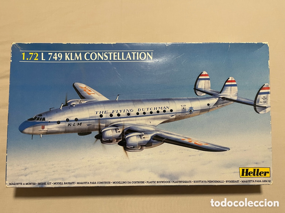 Maquetas: l 749 KLM Constellation 1:72 HELLER 80393 maqueta avi&oacute;n comercial