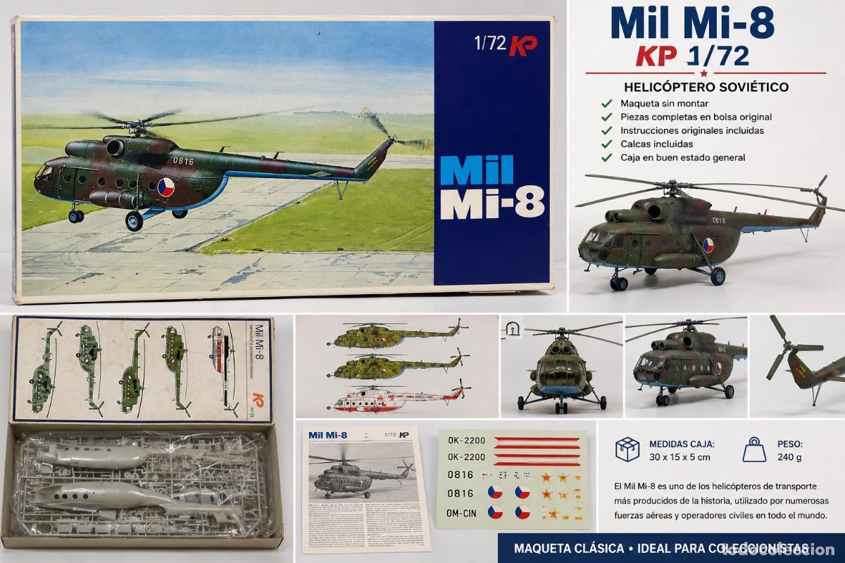 Maquetas: MAQUETA KP 28 Mil Mi-8 ESCALA 1/72