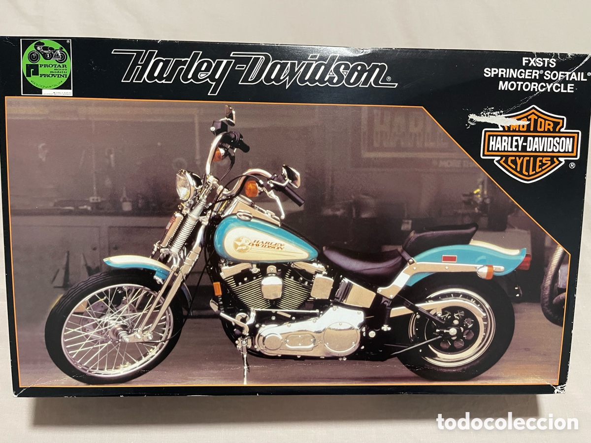 Maquetas: Harley Davidson SPRINGER FXSTS Softail 1340cc 1:9 PROTAR 11239 maqueta moto
