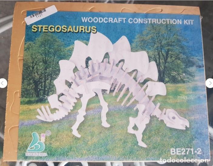 Maquetas: Estegosaurio, juguete montable en madera