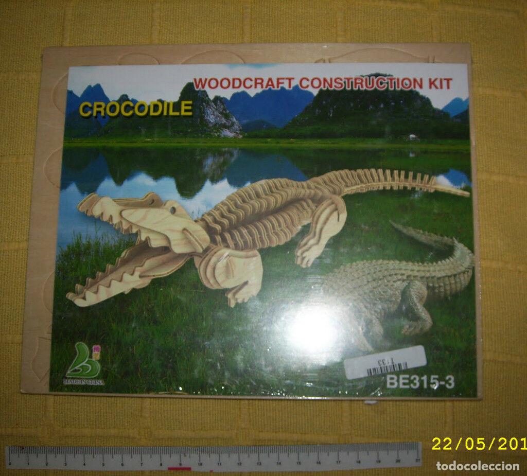 Maquetas: Cocodrilo, juguete montable en madera - Foto 1