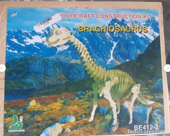 Maquetas: Braquiosaurio, juguete montable en madera - Foto 1