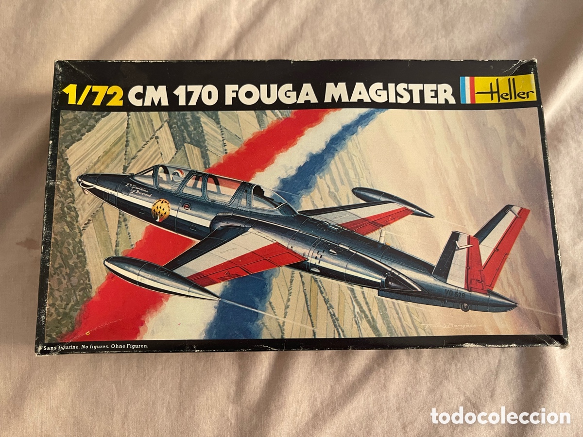 Maquetas: CM 170 FOUGA MAGISTER 1:72 HELLER maqueta avi&oacute;n