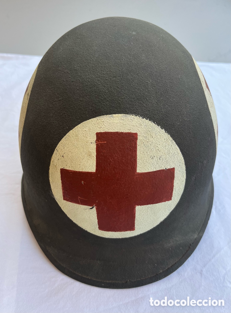 Models: Casco militar americano sanitario Guerra de Corea
