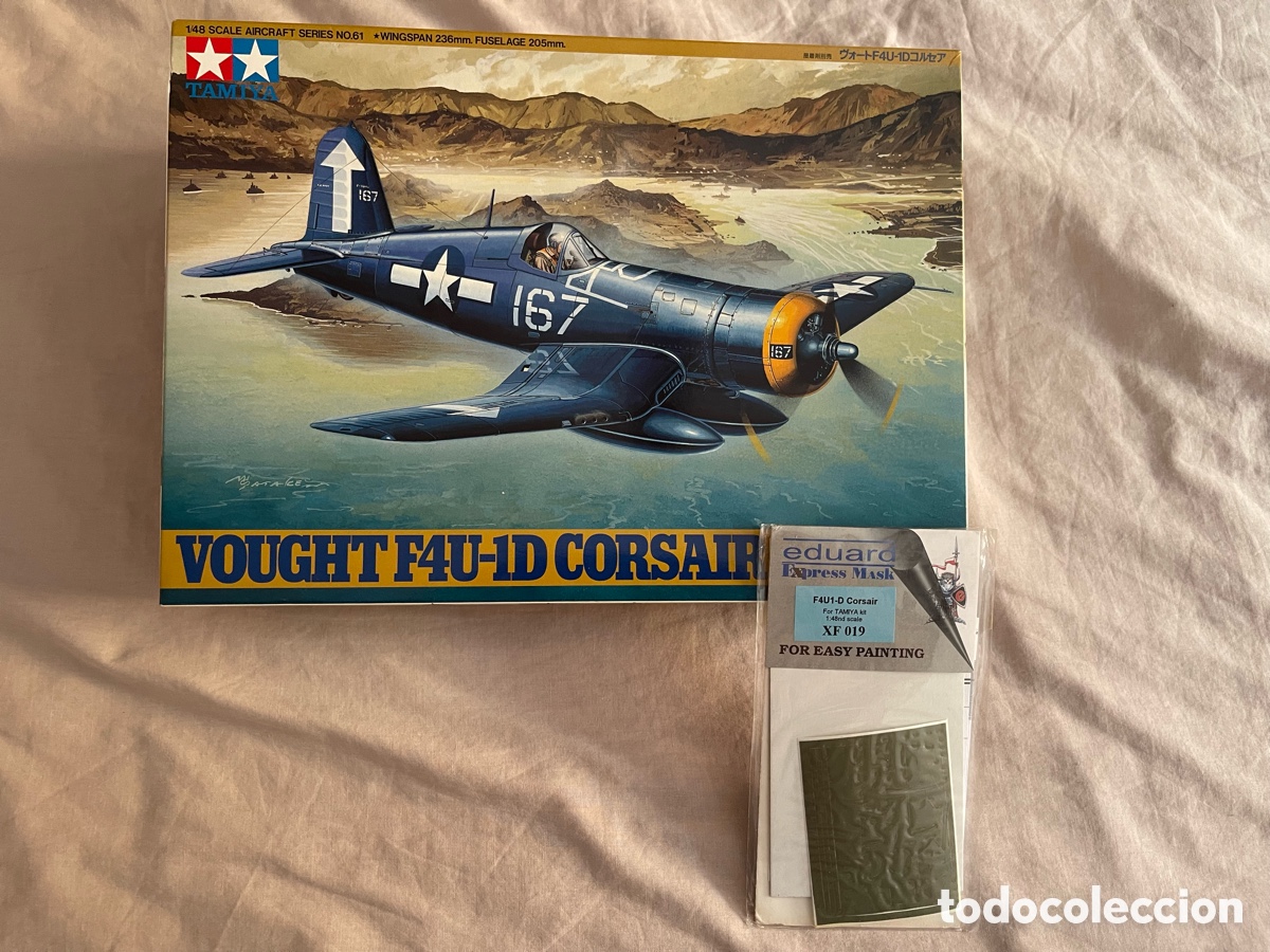 Maquetas: Vought F4U-1D CORSAIR m&aacute;scaras EDUARD 1:48 maqueta avi&oacute;n