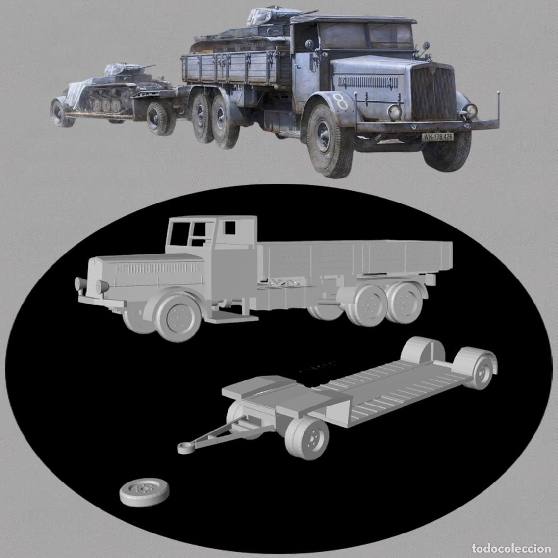 Maquetas: Kit maqueta para montar y pintar - Veh&iacute;culo militar . Faun L900 - 1/72