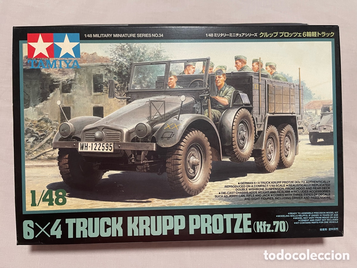 Maquetas: 6X4 TRUCK KRUPP PROTZE (fz.70) 1:48 TAMIYA 32534 maqueta carro tanque cami&oacute;n figura