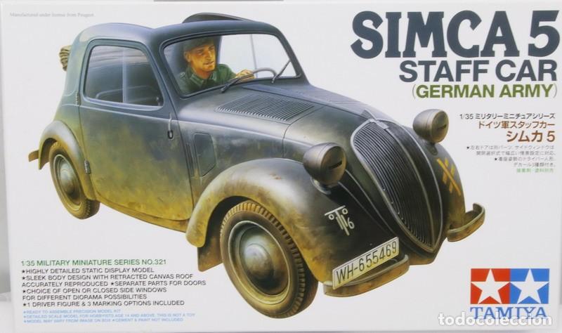 Maquetas: Maqueta car Simca 5 Staff Car, ref. 35321, 1/35, Tamiya