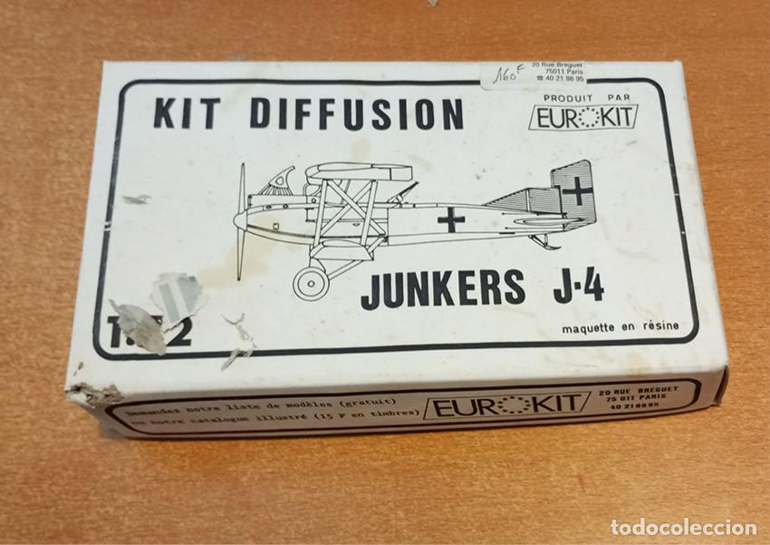 Maquetas: Maqueta del Biplano de ataque Junkers J-4 de Eurokit a 1/72 (en resina, puede que incompleto)
