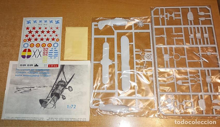 Maquetas: Maqueta del Biplano de caza sovi&eacute;tico Polikarpov I-15bis de ICM a 1/72 (Sin caja)