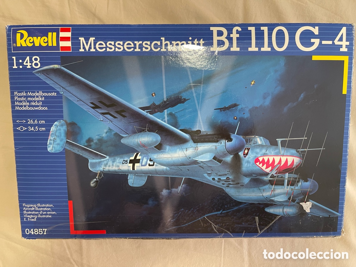 Maquetas: MESSERSCHMITT BF-110 G-4 1:48 REVELL 04857 maqueta avi&oacute;n caza nocturno
